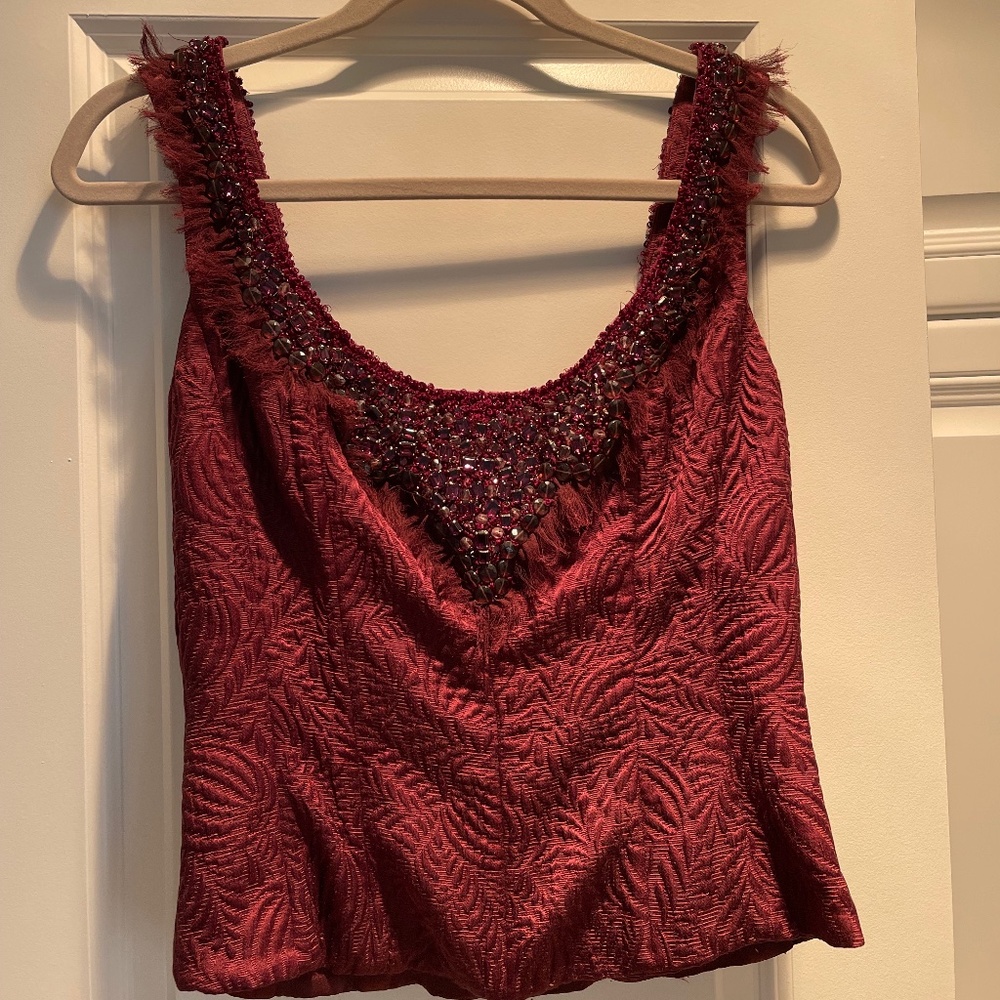 Monique Lluillier Corset/Bustier; Jeweled; Romantic